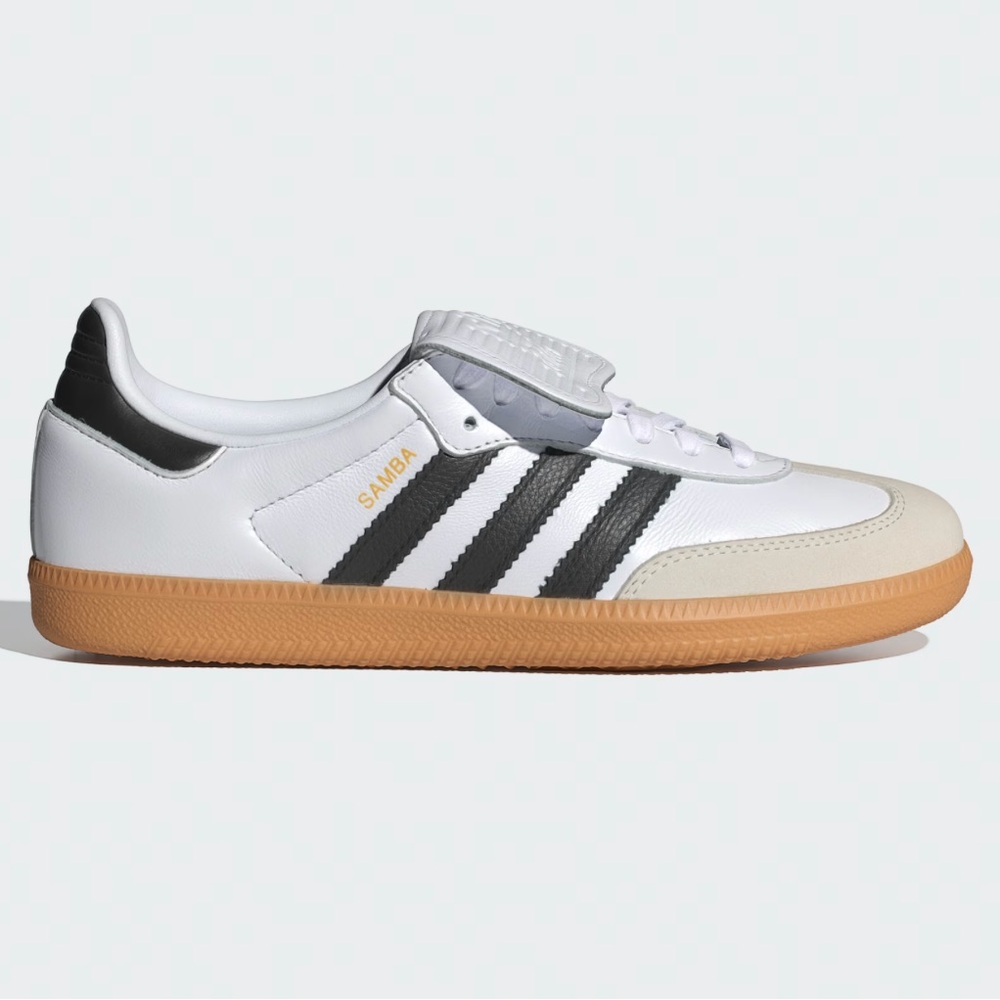 NWT Adidas Women's Samba Cloud White/Core Black/Gold Metallic - 7.5